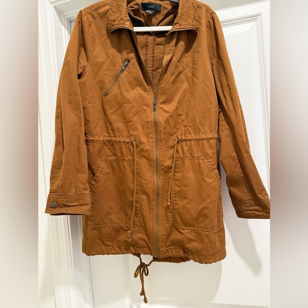 Forever 21 Utility Jacket with draw‎ string ladies